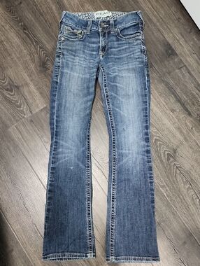 Ariat Women's Distressed Blue Flare Jeans